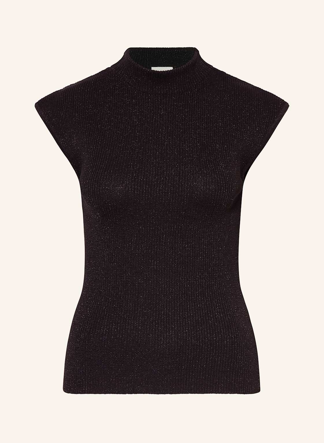 Ichi Stricktop Ihcody Mit Glitzergarn schwarz von Ichi