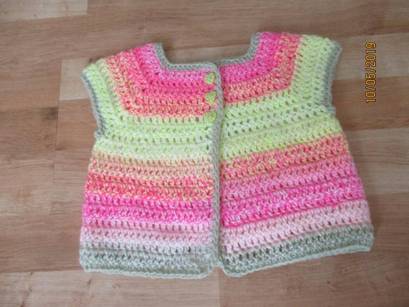 Baby-Mädchen Pullover, Häkeln Cardigan, 3-6 Monate Kleidung von Icklepicklebabywear