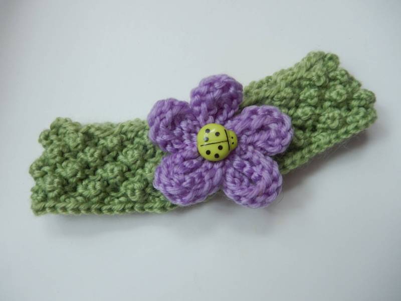 Gestricktes Stirnband, Stirnband Grün, Neugeborenen von Icklepicklebabywear