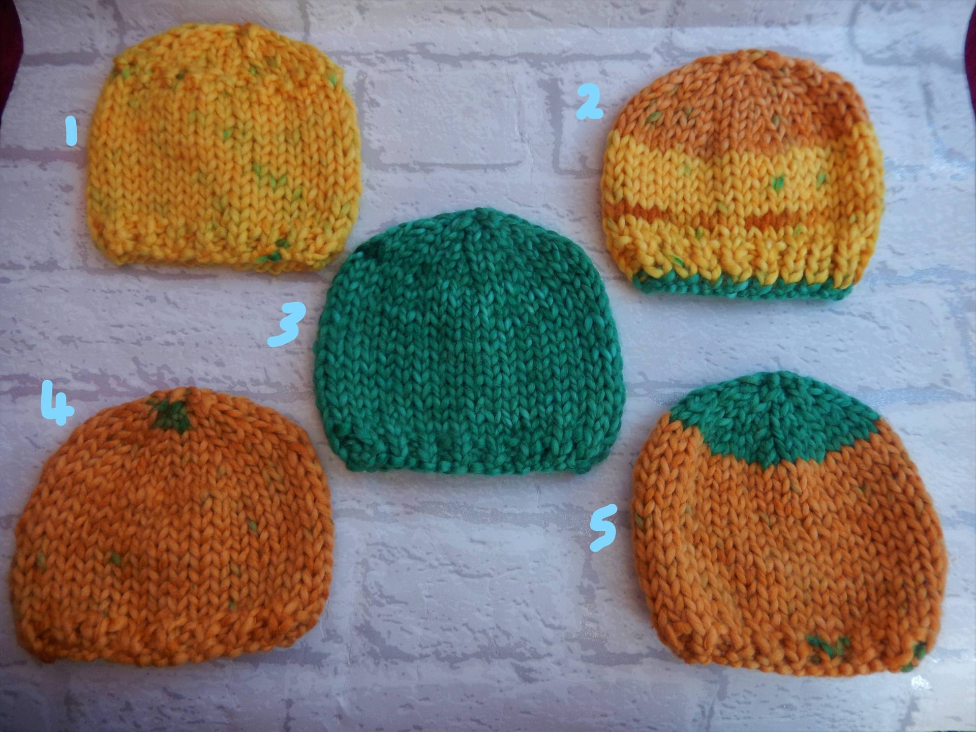 Handgestrickte Babymütze, Gestrickte Neugeborene von Icklepicklebabywear