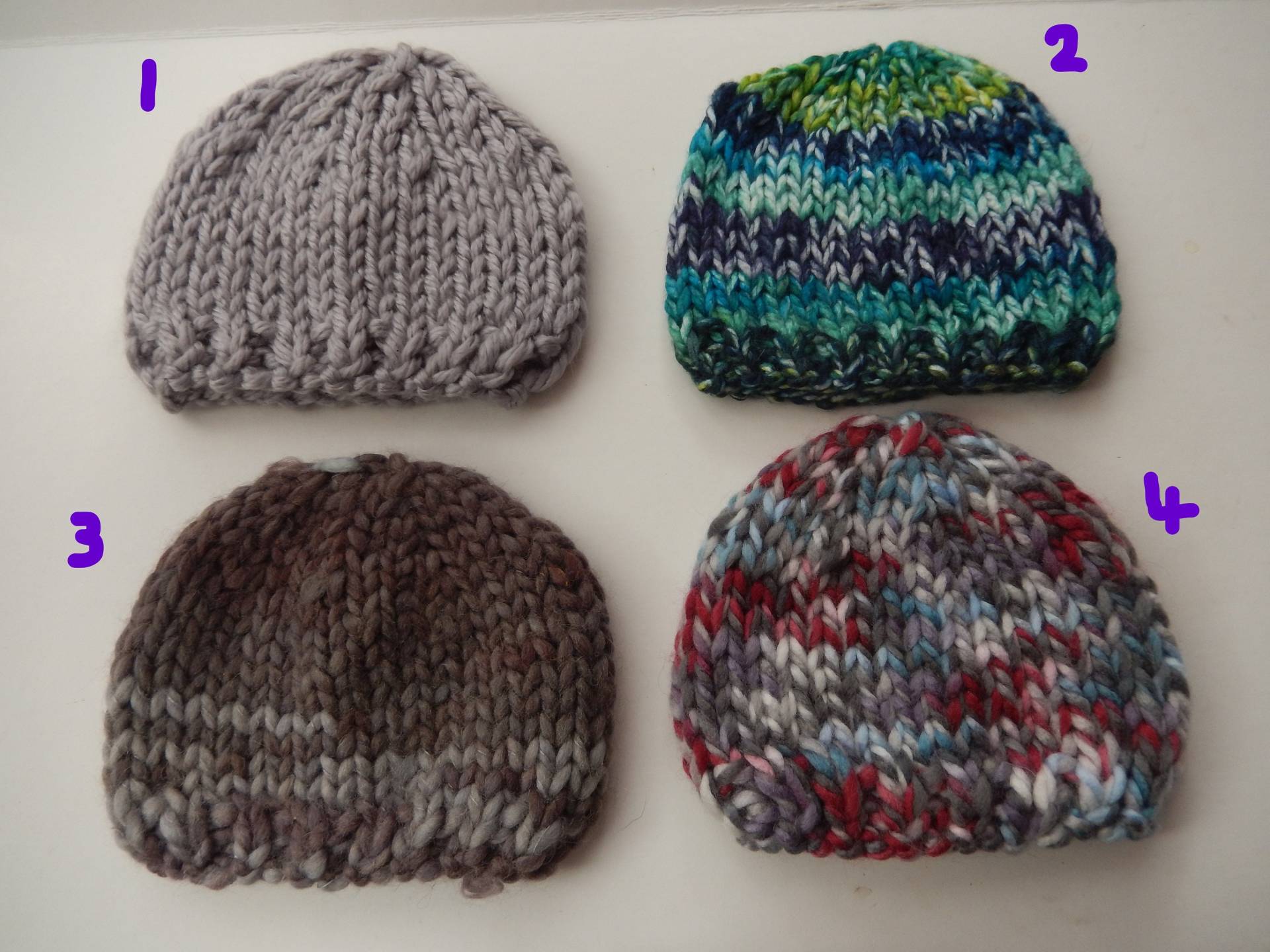 Handgestrickte Babymütze/Gestrickte Chunky von Icklepicklebabywear