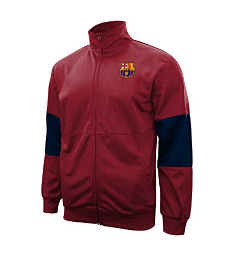 Icon Sports Herren Adult Track Jacket FC Barcelona Erwachsene Trainingsjacke Touchline, Rot/Ausflug, einfarbig (Getaway Solids), Medium von Icon Sports