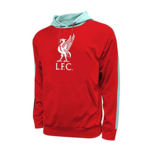 Icon Sports Herren Liverpool FC Side Step Pullover Hoodie, rot, Medium von Icon Sports