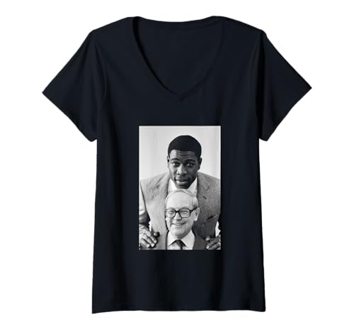Damen Frank Bruno Boxmeister & TV-Moderator Harry Carpenter T-Shirt mit V-Ausschnitt von Iconic Photo Moments