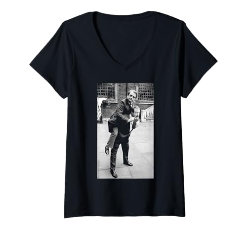 Damen Gordon Kaye 'Allo 'Allo David Jason Nur Narren und Pferde T-Shirt mit V-Ausschnitt von Iconic Photo Moments