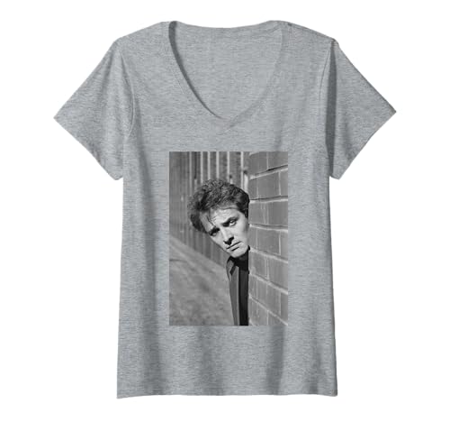 Damen Rik Mayall Comedy Schauspieler Bottom The Young Ones Drop Dead Fred T-Shirt mit V-Ausschnitt von Iconic Photo Moments