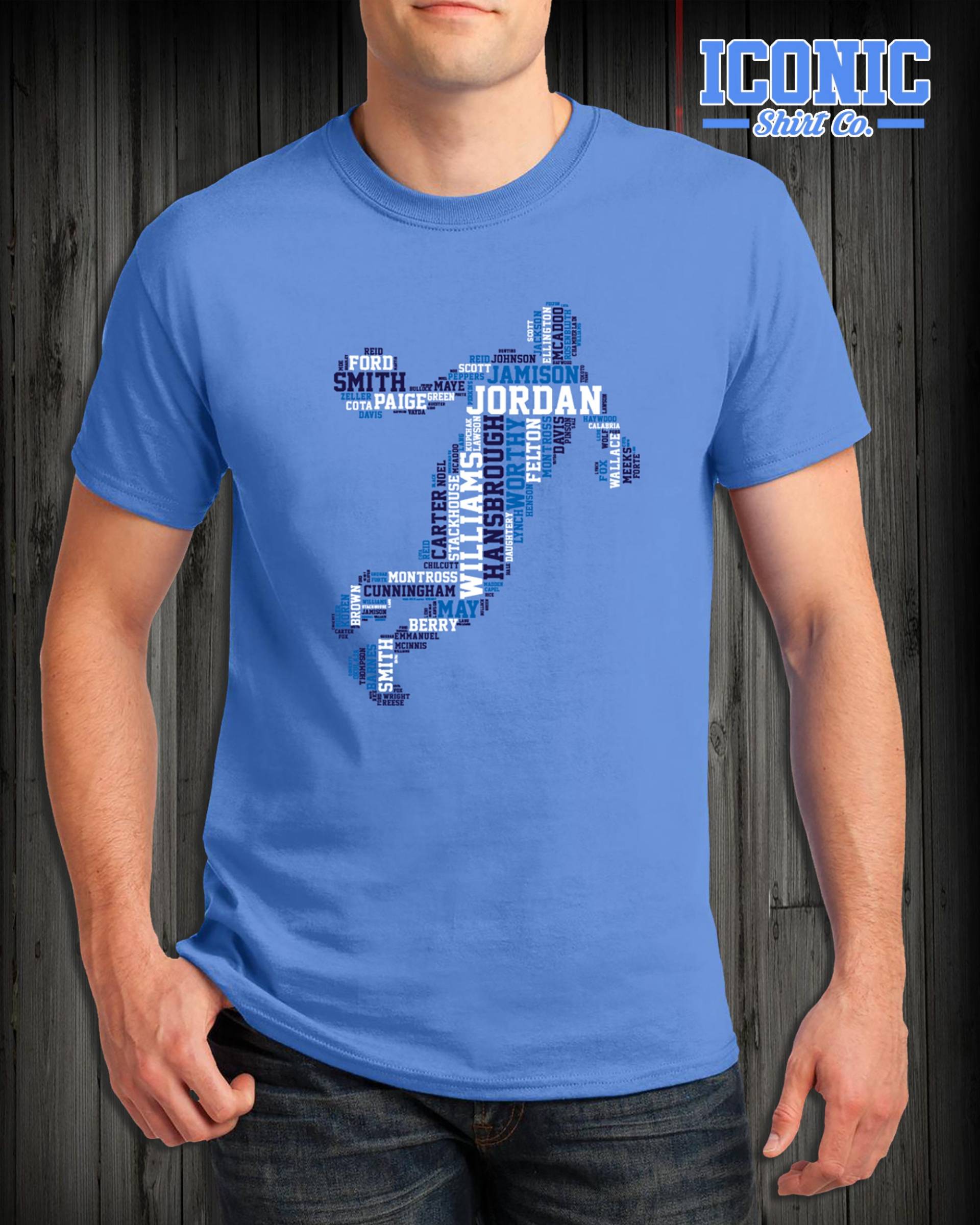 Unc Basketball Goat Tar Heel Shirt Michael Jordan Roy Williams Dean Smith Tyler Hansborough Luke Maye Tarheel Carolina Blue Gildan Softstyle Unc Basketball Goat Tar Heel Shirt Michael Jordan Roy Williams Dean Smith Tyler Hansborough Luke Maye Tarheel Carolina Blue Gildan Softstyle von IconicShirtCo