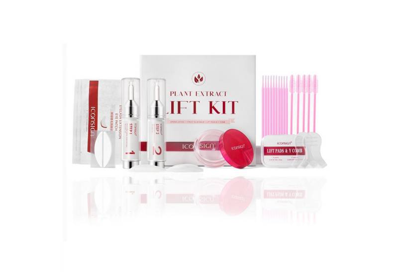 Iconsign Einzelwimpern Wimpernlifting Augenbrauenlifting Set Lash Lift Kit Pflanzenextrakt, Wimpernlifting,Augenbrauenlifting,Laminierung, Iconsign von Iconsign