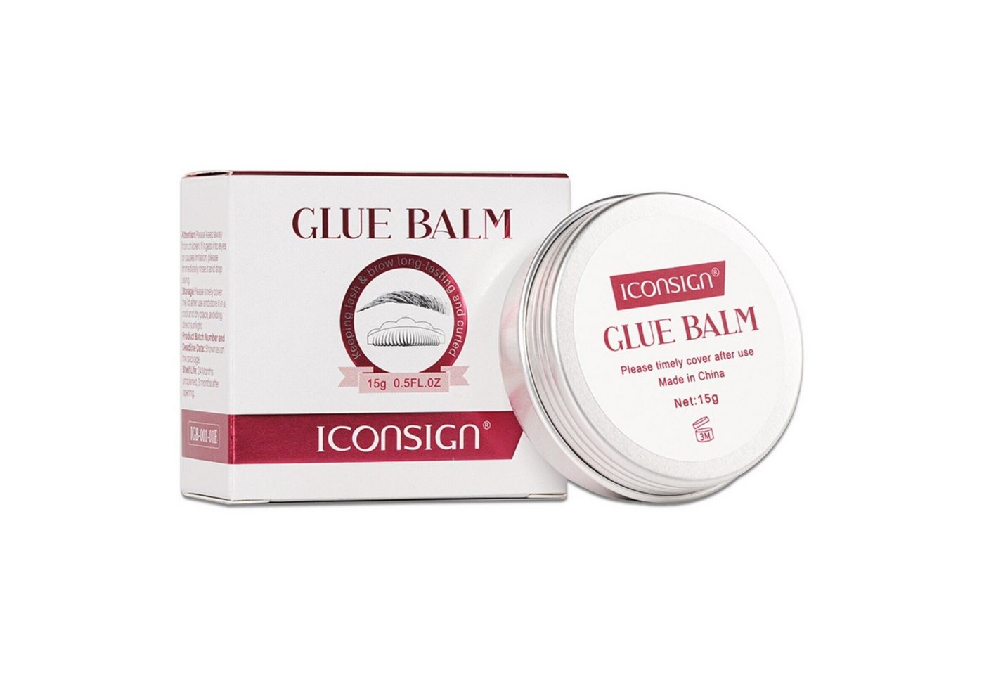 Iconsign Einzelwimpern Wimpernlifting Kleber Glue Balm Cream Kleber Balsam Iconsign, 1 tlg., Cremige Textur, Für Augenbrauen und Wimpern Iconsign Einzelwimpern Wimpernlifting Kleber Glue Balm Cream Kleber Balsam Iconsign, 1 tlg., Cremige Textur, Für Augenbrauen und Wimpern von Iconsign