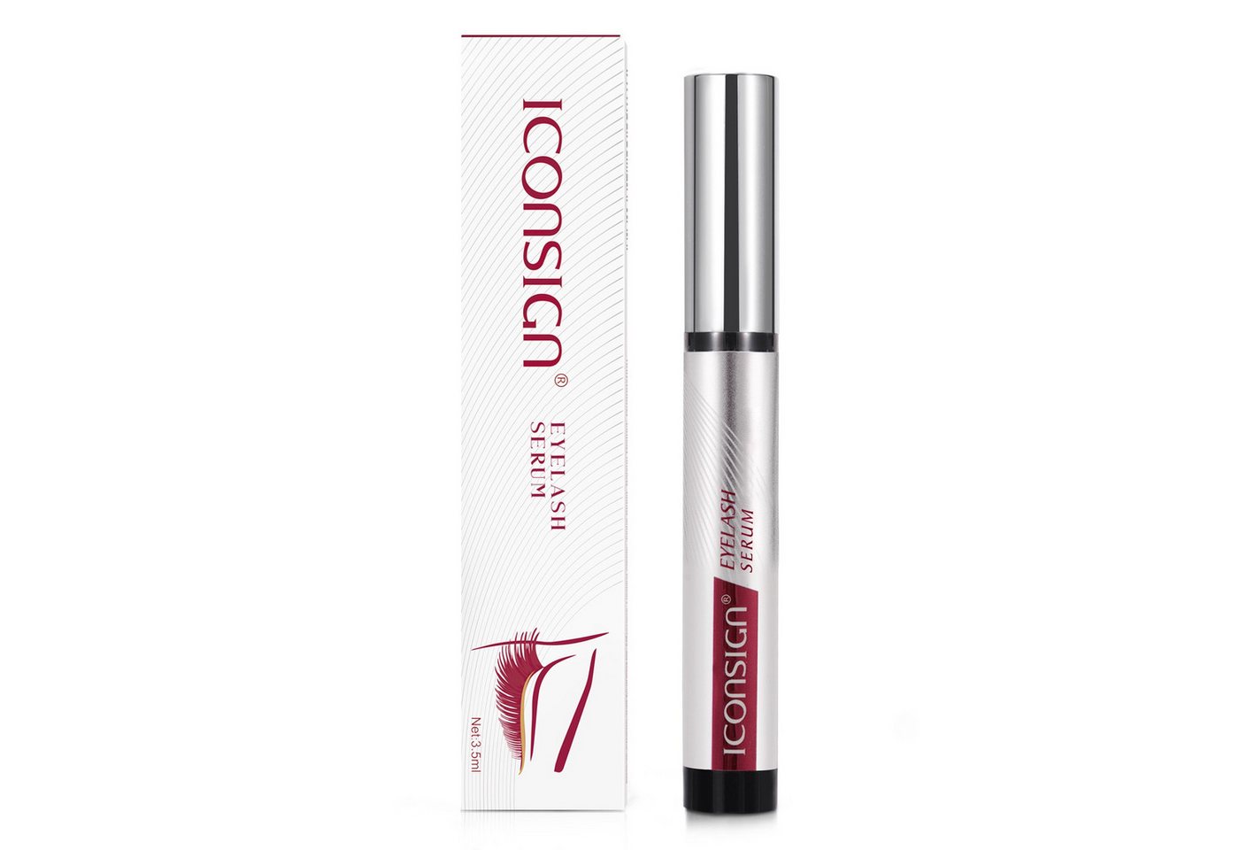 Iconsign Wimpernserum Augenbrauen Serum Wimpernwachstum Wachstum Eyelashserum Essence, 1-tlg., Wimpernserum, Lifting, Wimpernpflege von Iconsign