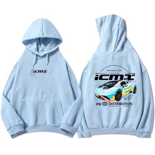 Icrimax Hoodies Männer Frauen Langarm Sport Lose Sweatshirt Hip Hop Street Spiel Anker Pullover-Aqua Blue||s von Icrimax