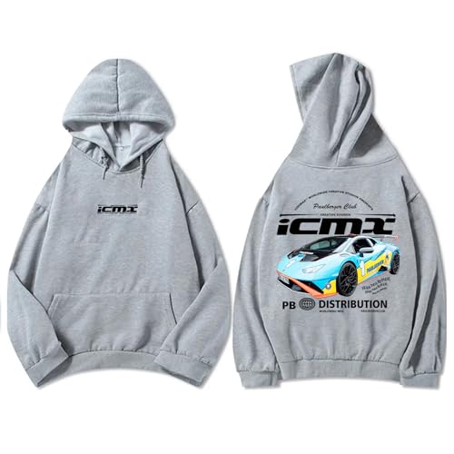 Icrimax Hoodies Männer Frauen Langarm Sport Lose Sweatshirt Hip Hop Street Spiel Anker Pullover-Grey||m von Icrimax
