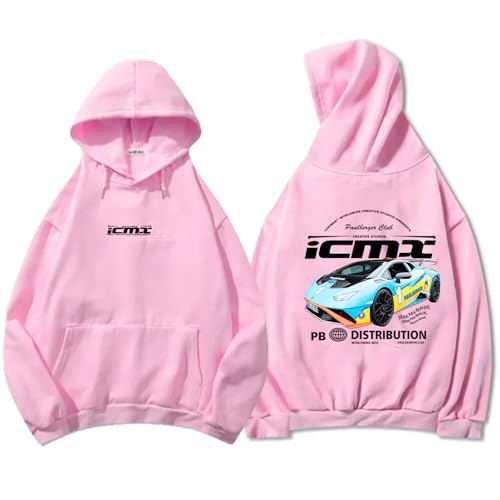 Icrimax Hoodies Männer Frauen Langarm Sport Lose Sweatshirt Hip Hop Street Spiel Anker Pullover-Pink||x_s von Icrimax