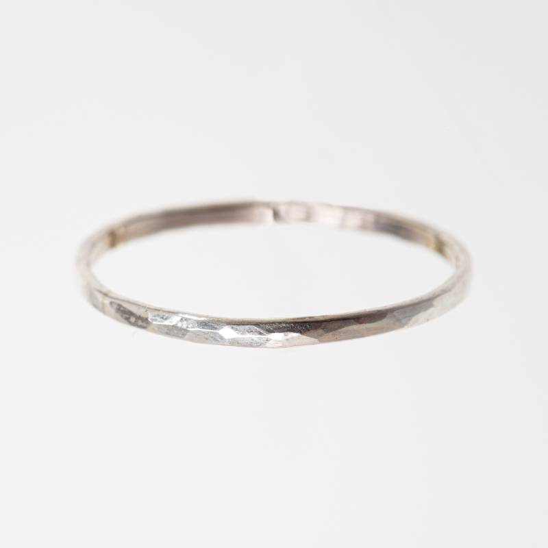 Gehämmerte Ring Aus Recyceltem Silber von IdaFischerSchmuck