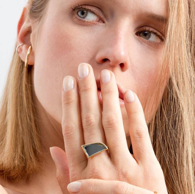 Ring Aus Spiegel von IdaFischerSchmuck