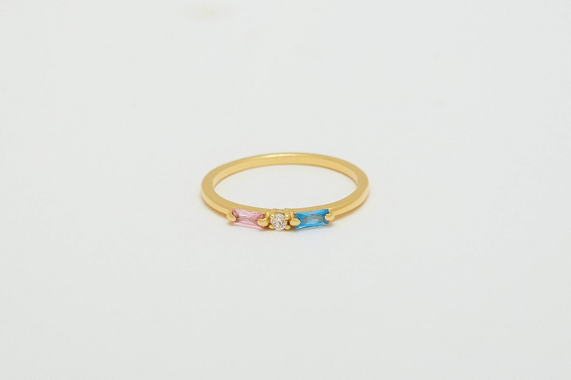 14K Gold Birthstone Ring Für Mama, Mütter Mit 2, 3, ..8 Stein, Ringe Frauen, Personalisierte Schmuck, Muttertagsgeschenk von IdaJewelryDesign