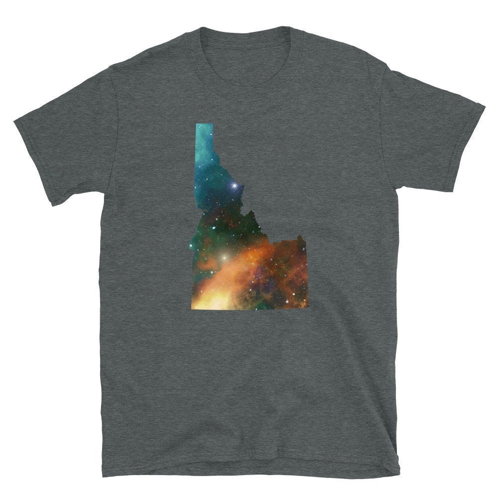 Idaho Shirt, Map, T Shirt Damen, Herren, T-Shirt, Weltraum T-Shirt von IdahoShirtsandCrafts