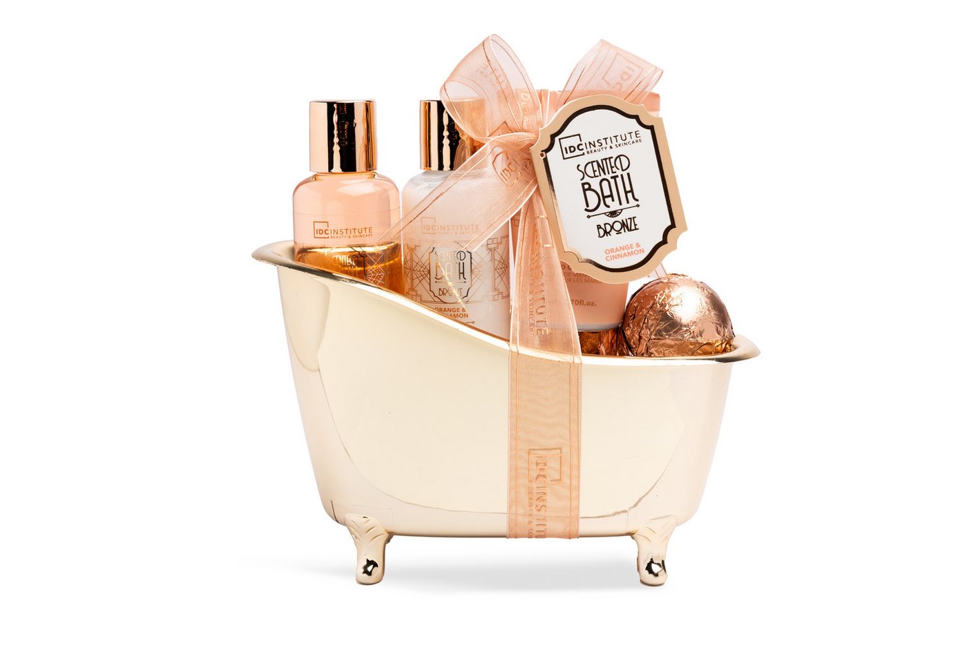 Idc Institute Hautpflege-Set hochwertiges Bad- und Duschpflegeset "bronzene Badewanne", 1-tlg. von Idc Institute