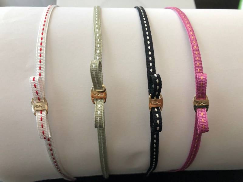5mm High Flex Metall Stirnband Mit Ripsband Und Gummispitzen Bezogen - Neu von IdeahouseStudio