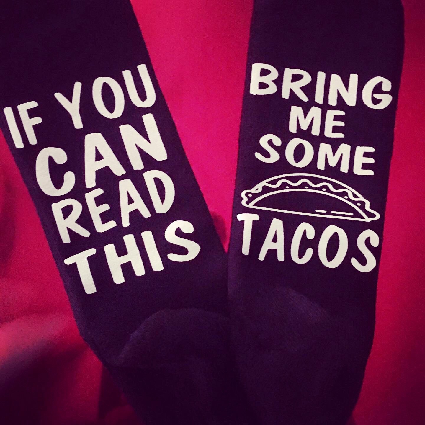 Taco Socken, Bring Me Tacos, Lustiges Foodie Geschenk von IdealTees