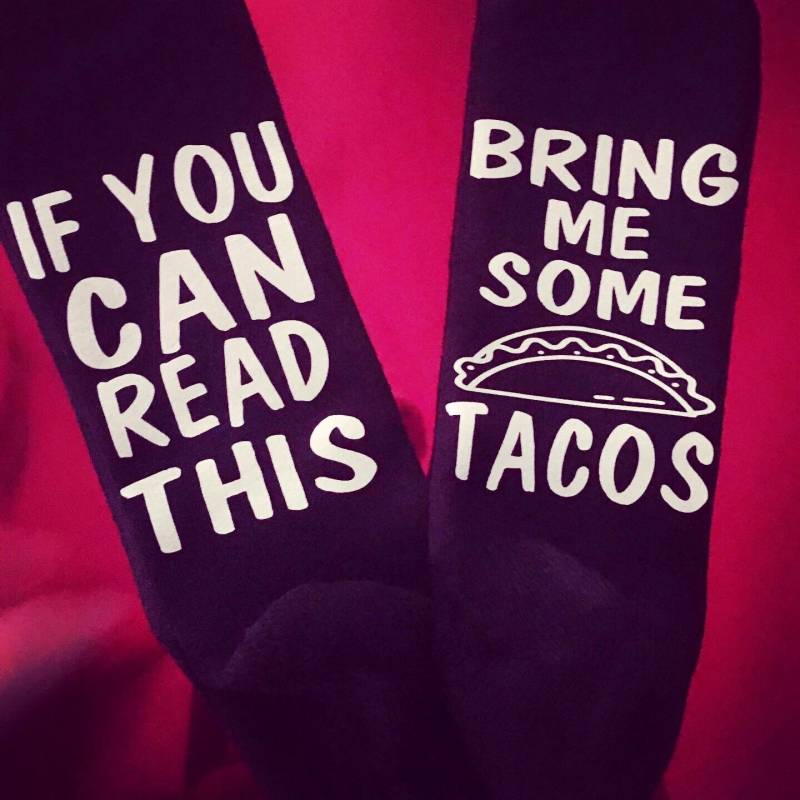 Taco Socken, Bring Me Tacos, Lustiges Foodie Geschenk von IdealTees