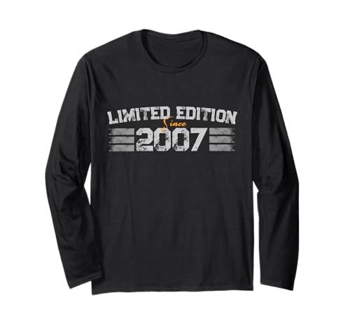 2007 18. Geburtstag Erwachsene Geschenk 18 Jahre Junge Mädchen Langarmshirt 2007 18. Geburtstag Erwachsene Geschenk 18 Jahre Junge Mädchen Langarmshirt von Idee Cadeau Anniversaire 18 Ans Adulte Humour FP