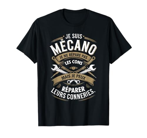 Mechaniker Garage Geschenk Herren Humor Lustig Mechaniker Motorrad Auto T-Shirt Mechaniker Garage Geschenk Herren Humor Lustig Mechaniker Motorrad Auto T-Shirt von Idée Cadeau Homme Femme Humour Mécanos Mécaniciens
