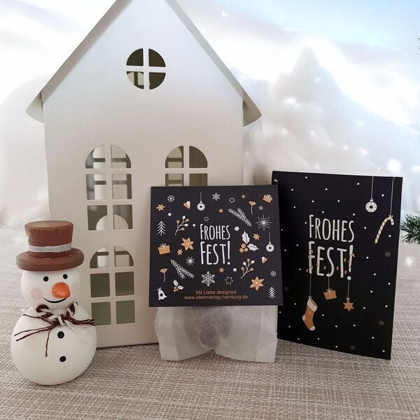 Ideenverlag Hamburg 10 „Frohes Fest“ Samenbomben im Tütchen mit Kaltkeimer-Saatgut + 10 Gratis Geschenk Grußkarten / Weihnachtsgruß/Wichtelgeschenk/Weihnachtsgeschenk Ideenverlag Hamburg 10 „Frohes Fest“ Samenbomben im Tütchen mit Kaltkeimer-Saatgut + 10 Gratis Geschenk Grußkarten / Weihnachtsgruß/Wichtelgeschenk/Weihnachtsgeschenk von Ideenverlag Hamburg