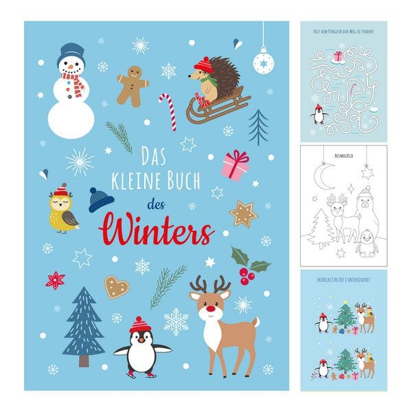 Ideenverlag Hamburg 10 Winter Mitmachbücher im Taschenformat | Nachhaltige Beschäftigungshefte für Kinder von 5–8 Jahren – ideal als Mitgebsel & Geschenk von Ideenverlag Hamburg