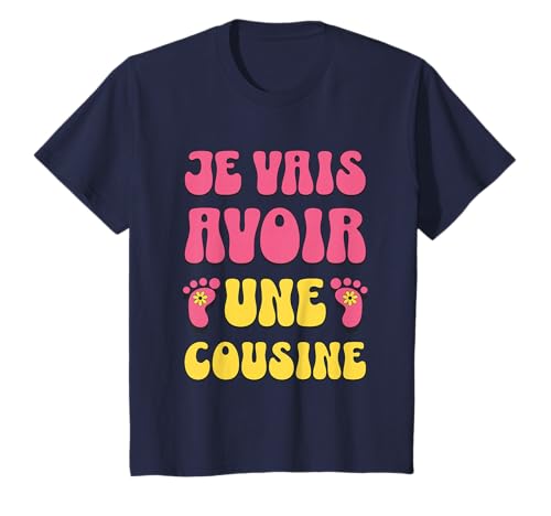 Kinder T-Shirt Je Vais Avoir UNE Cousine Annonce Schwangerschaft für Kinder T-Shirt von Idées-cadeaux Future Cousine