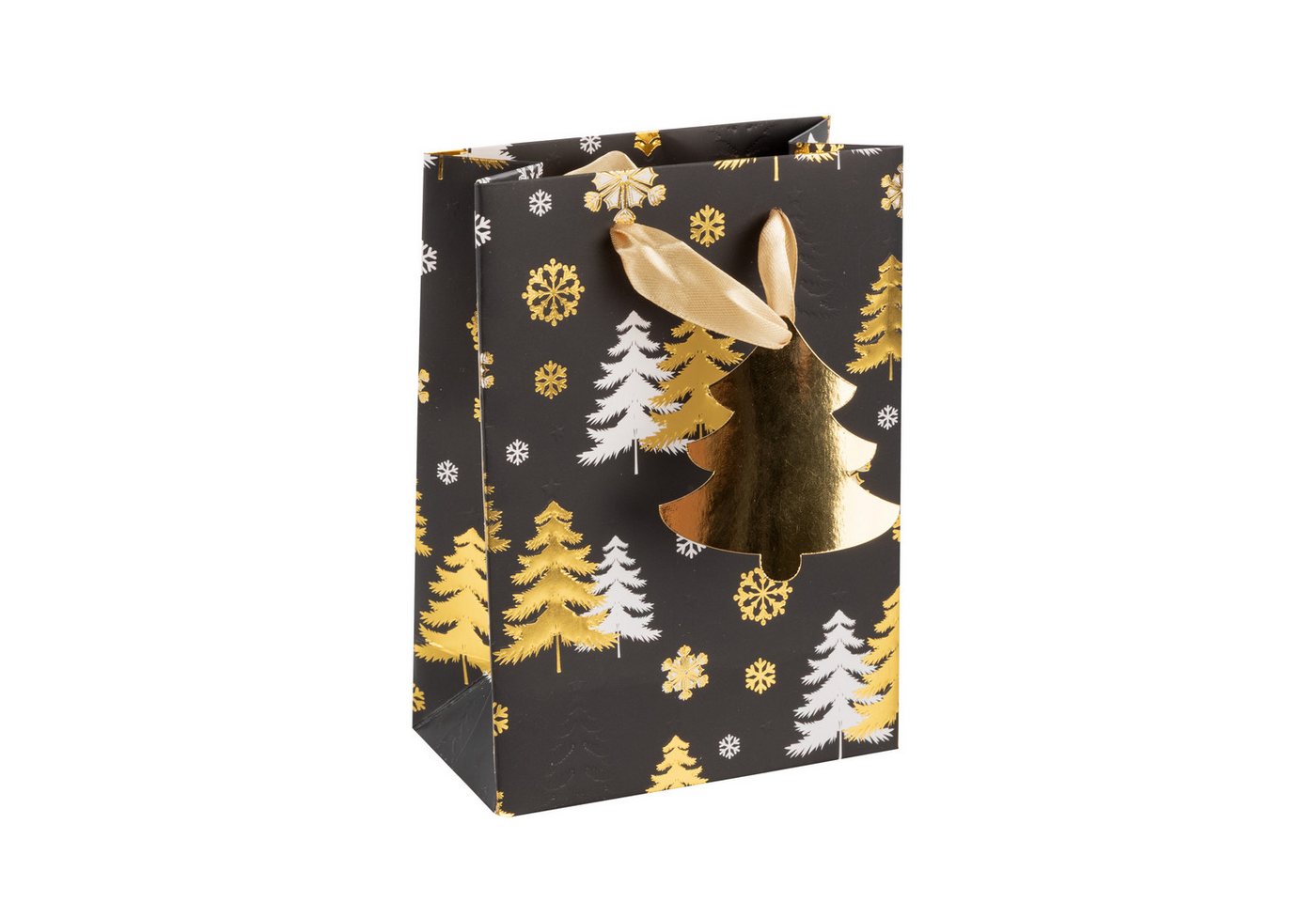 Idena Tragetasche Idena Geschenktasche Weihnachten Tannenbaum 11x16x6cm 210g/m² von Idena