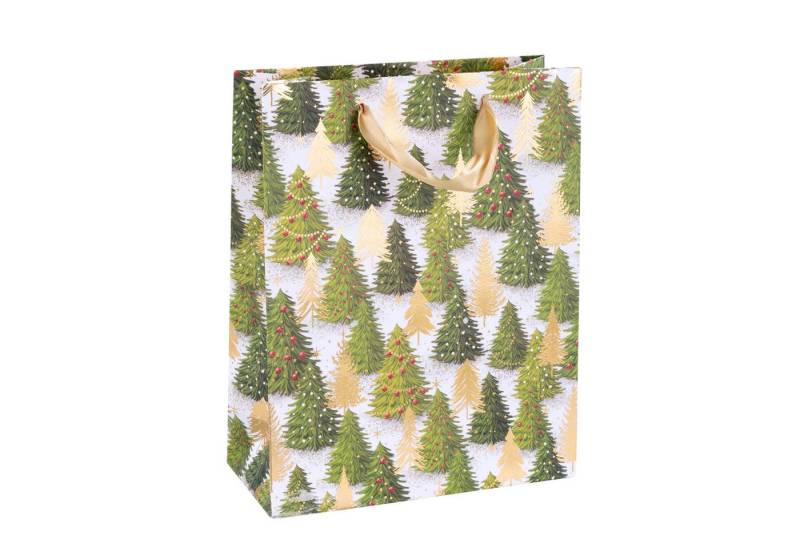 Idena Tragetasche Idena Geschenktasche Weihnachten Tannenbaum 18x23x8cm 210g/m² von Idena