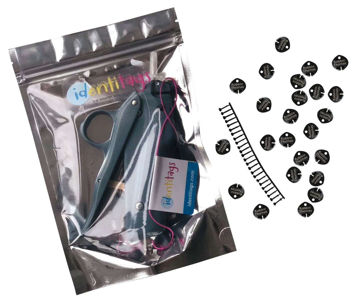 starter Kit - Wiederverwendbare Kleidungsetiketten Für Schuluniformen Einfache Anwendung Kein Aufbügeln Mehr Kennungen starter Kit - Wiederverwendbare Kleidungsetiketten Für Schuluniformen Einfache Anwendung Kein Aufbügeln Mehr Kennungen von Identitags