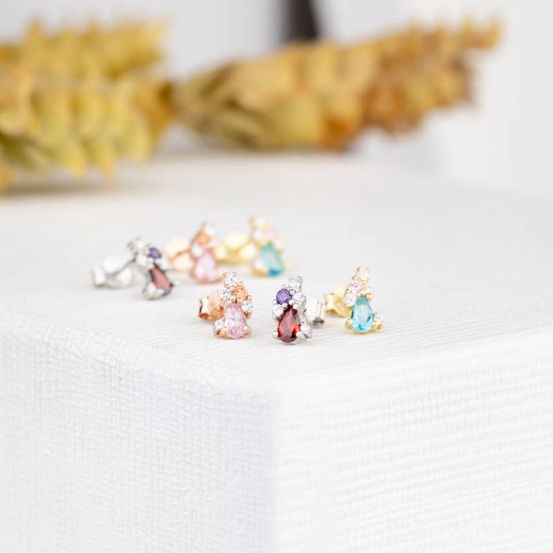 Geburtsstein Ohrringe, Sterling Silber Edelstein Personalisiertes Geschenk, Personalisierte Weihnachtsgeschenk Geburtsstein Ohrringe, Sterling Silber Edelstein Personalisiertes Geschenk, Personalisierte Weihnachtsgeschenk von IdesignJewelUS