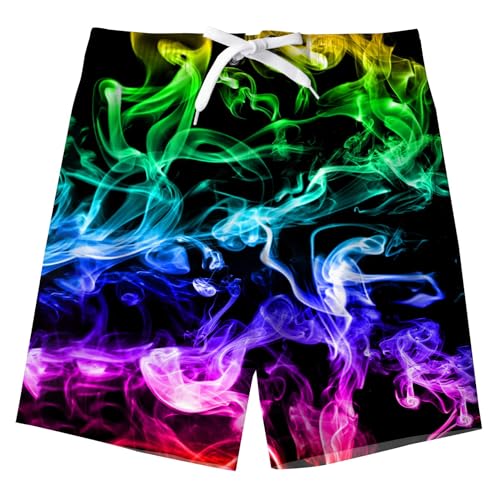 IDGREATIM Jungen Mädchen Lustige Drucken Badehose Schnell Trocknend Beachwear Swiming Beach Board Shorts von IDGREATIM