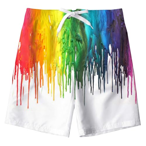 IDGREATIM Kinder Hawaiian Vacation Beach Shorts Casual Style Boardshorts Badehose für Badehosen von IDGREATIM