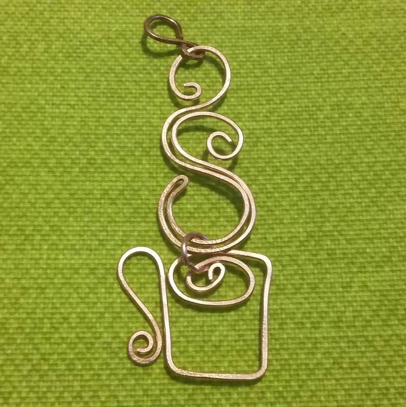 Kaffee Anhänger von IdleHandsJewelryCA