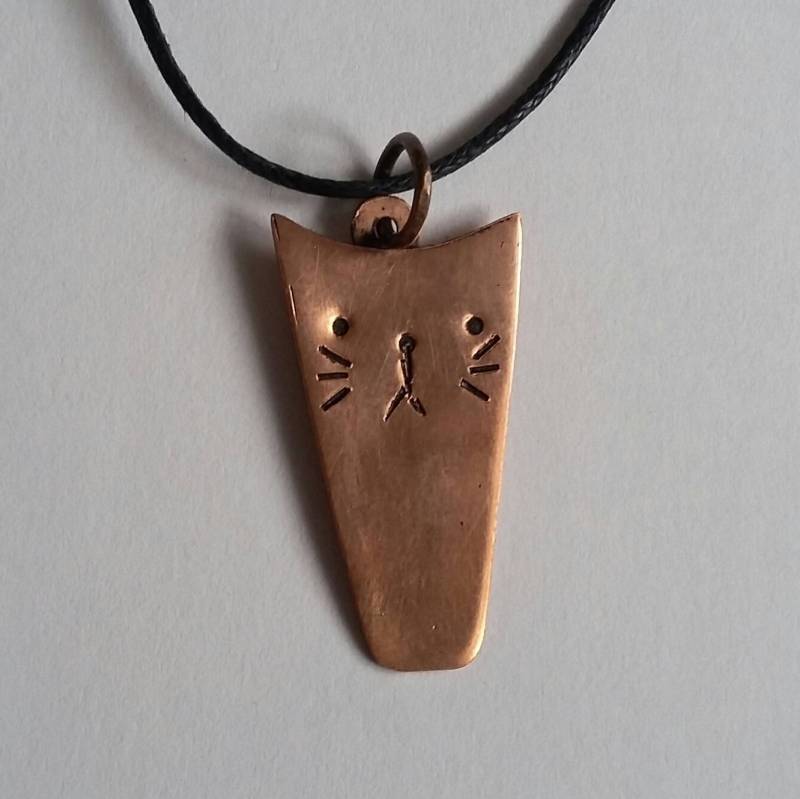 Kupfer Kitty Anhänger Kupfer Kitty Anhänger von IdleHandsJewelryCA