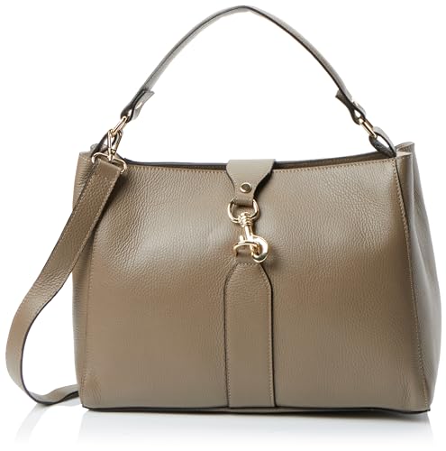 Idony Women's Schultertasche aus Leder, Beige Idony Women's Schultertasche aus Leder, Beige von Idony