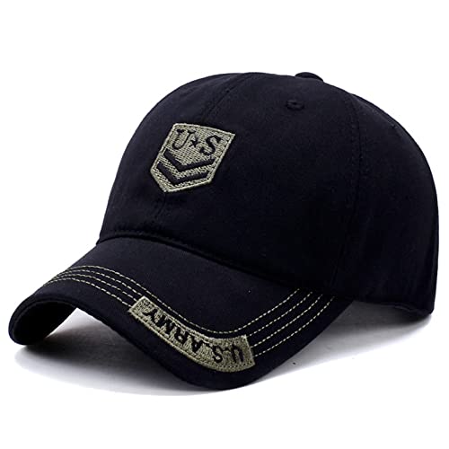 Idopy USA American Flag Army Militär Stil Mesh Baseball Cap Hut (2735 Schwarz) von Idopy