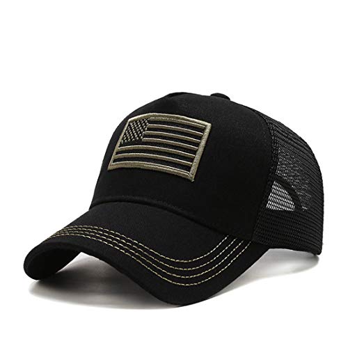 Idopy USA American Flag Army Militär Stil Mesh Baseball Cap Hut von Idopy