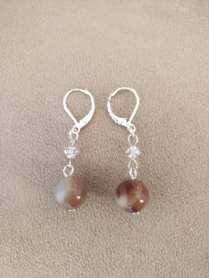 Einzelne Edelsteinohrring, Edelstein, Halbedelstein, Sterling Silber Ohrhaken Haken, Swarovskikristall Perlen Ohrring Einzelne Edelsteinohrring, Edelstein, Halbedelstein, Sterling Silber Ohrhaken Haken, Swarovskikristall Perlen Ohrring von IdovilBeautyConcerns