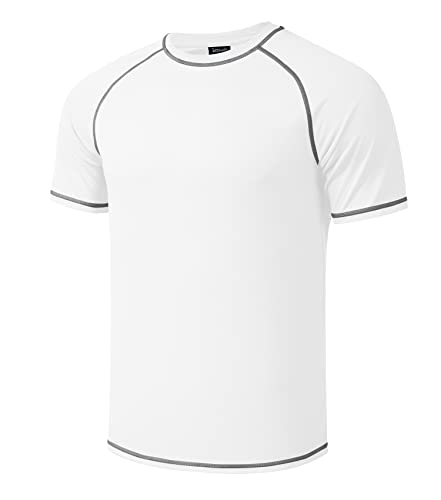 Herren große größen Übergröße Schwimmshirt Rash Guard Männer Schutz Beach T-Shirt Shortsleeve von Idtswch