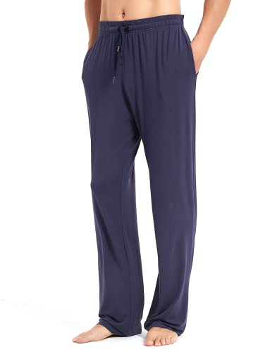 Idtswch 86 Lange Innenlänge Herren Lange Extralange Schlafanzughose, Lounge Jogger Yoga Hose, Schlafkleidung mit Taschen für Männer von Idtswch