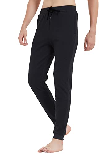 Idtswch Extra lange Herren Fleece-Linie Jogginghose Schwarz M Tall von Idtswch