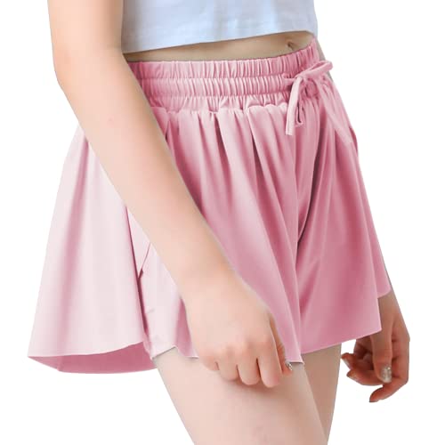 Idtswch Sport Shorts für Mädchen Atmungsaktive 2 in 1 Active Kurze Hose Badeshorts Shorts Kinder mädchen Kurze Shorts mädchen von Idtswch