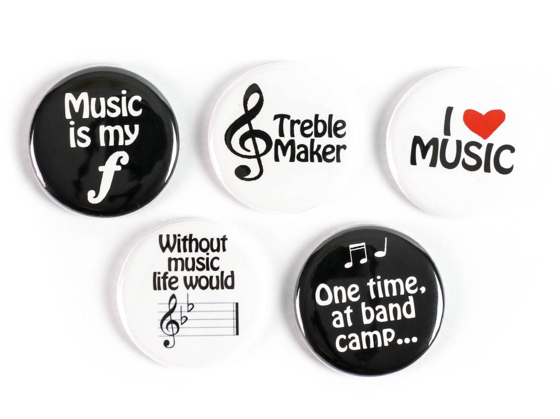 Ich Liebe Musik Treble Maker, Music Is My Forte Einmal Im Band Camp Starke Keramik Magnete Oder Buttons Für Musikliebhaber von IfAndsOrButtons
