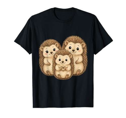 Igel mit Herz und Familie | Süßer Igel mit Mama & Papa T-Shirt Igel mit Herz und Familie | Süßer Igel mit Mama & Papa T-Shirt von Igel Designer Designs