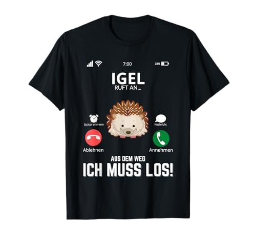 Igel Ruft An - Lustiges Igel Kinder T-Shirt von Igel Geschenke
