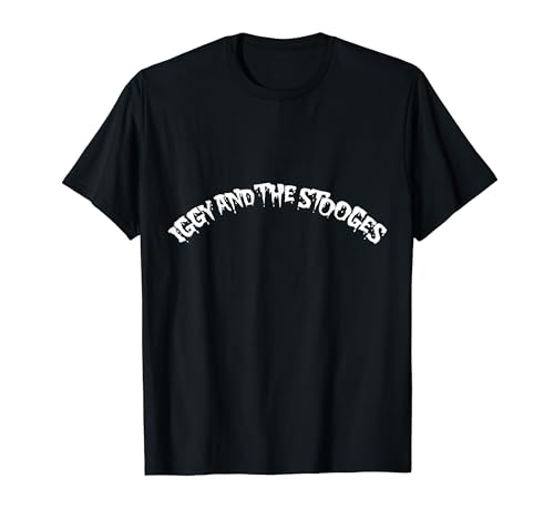 Iggy Pop Herren T-Shirt Schwarz S Klassisch Logo Band-T-Shirt Offizielles Lizenziertes Logo-Design Crew-Neck Halbarm Pull-On Klassische Passform 100% Polyester Imported Standardlänge von Iggy Pop